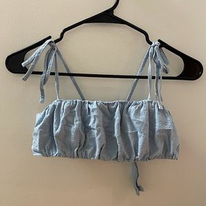 Blue set with top and skirt